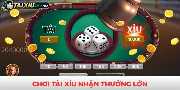 Tiền thưởng khi chiến thắng tài xỉu cực kỳ khủng