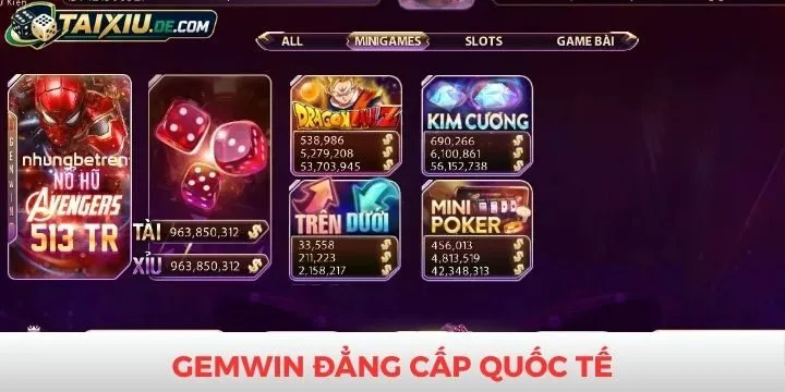 Điểm qua vài nét tạo nên game đổi thưởng hàng đầu Gemwin