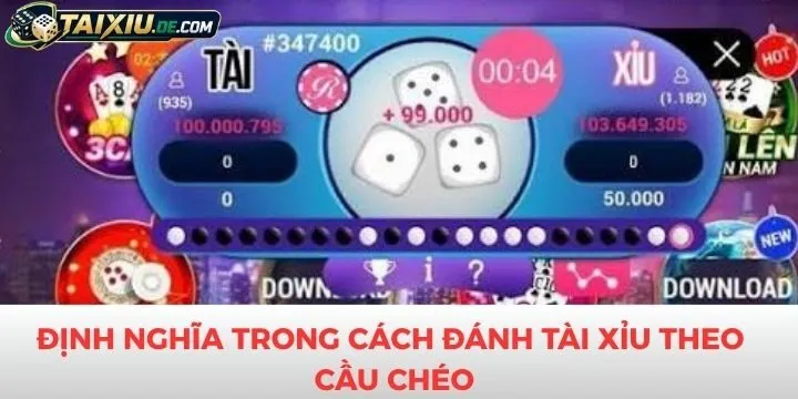 Người chơi hiểu rõ định nghĩa cách đánh tài xỉu theo cầu chéo 