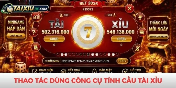Hướng dẫn thao tác sử dụng công cụ tính cầu tài xỉu